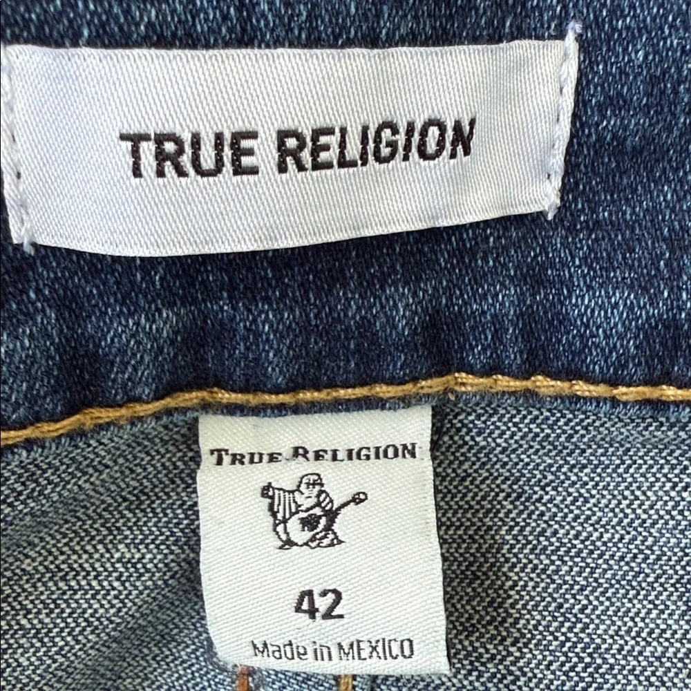 NWT True Religion - Relaxed Slim GENO - no flap- classic indigo - size 42